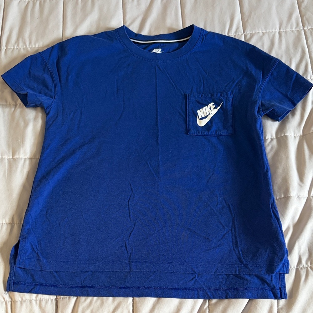 Nike Royal Blue Tee with Pocket Logo